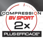 Compressione BV Sport 2 volte maggiore rispetto alle altre calze presenti sul mercato